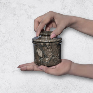 Oceanic Marble Butter Keeper with Lid