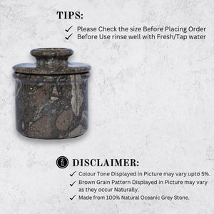 Oceanic Marble Butter Keeper with Lid - French Butter Keeper Tips