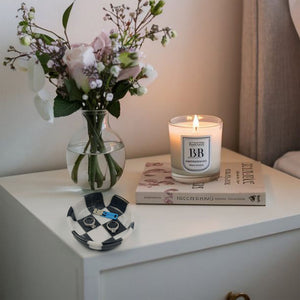 White and Black Marble Spoon Rest
