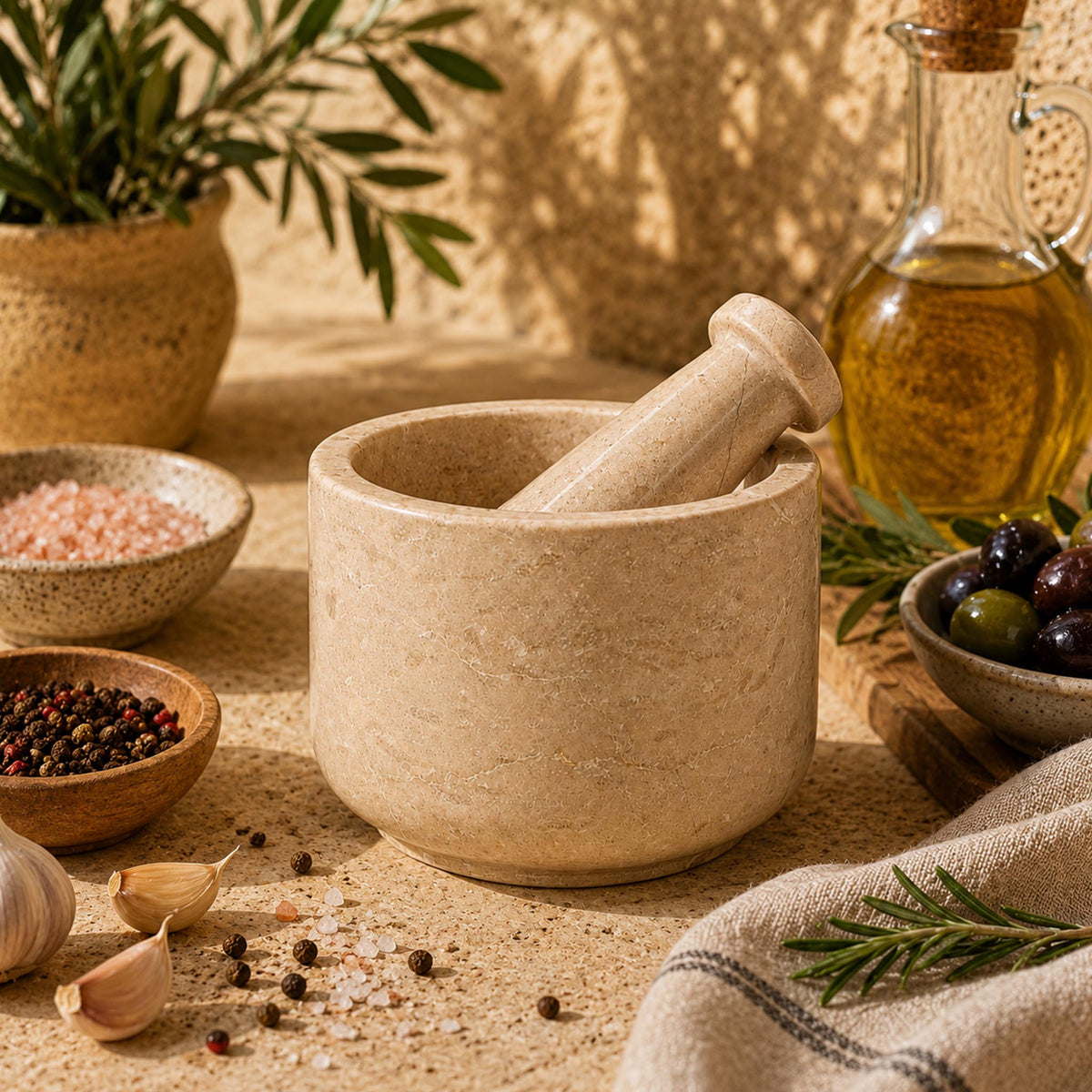 Verona mortar and pestle set (4 inch)