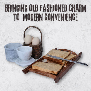 White Marble Butter Keeper - French Butter Crock