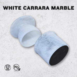 White Marble Butter Keeper with Lid - French Butter Bell