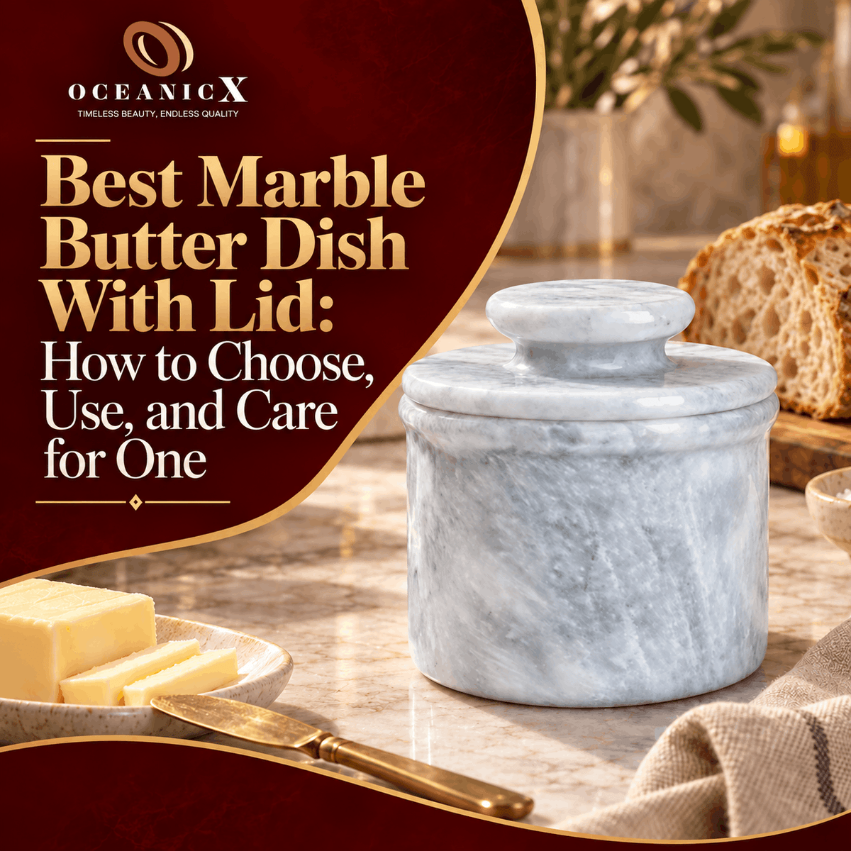 Best Marble Butter Dish With Lid