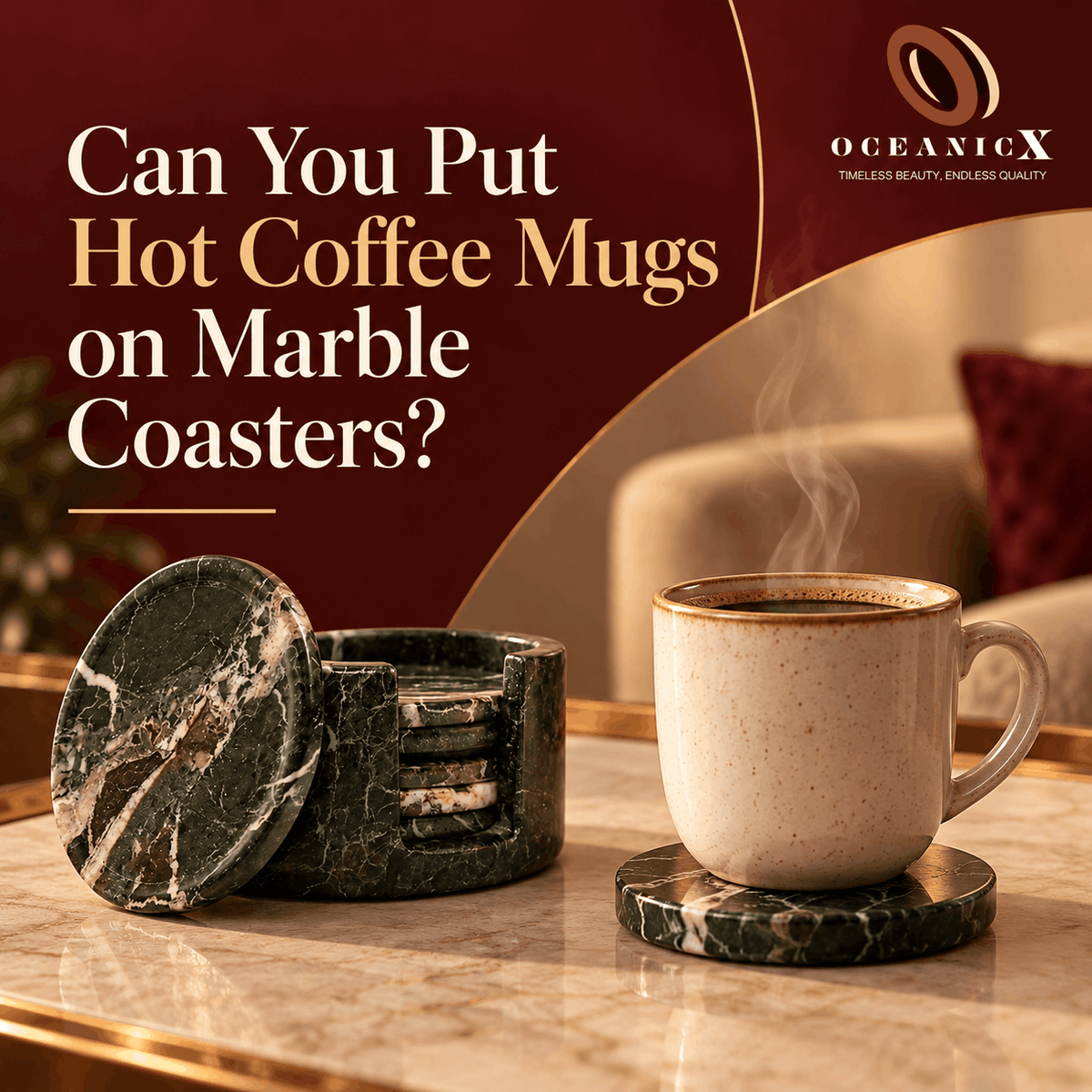 Can You Put Hot Coffee Mugs on Marble Coasters