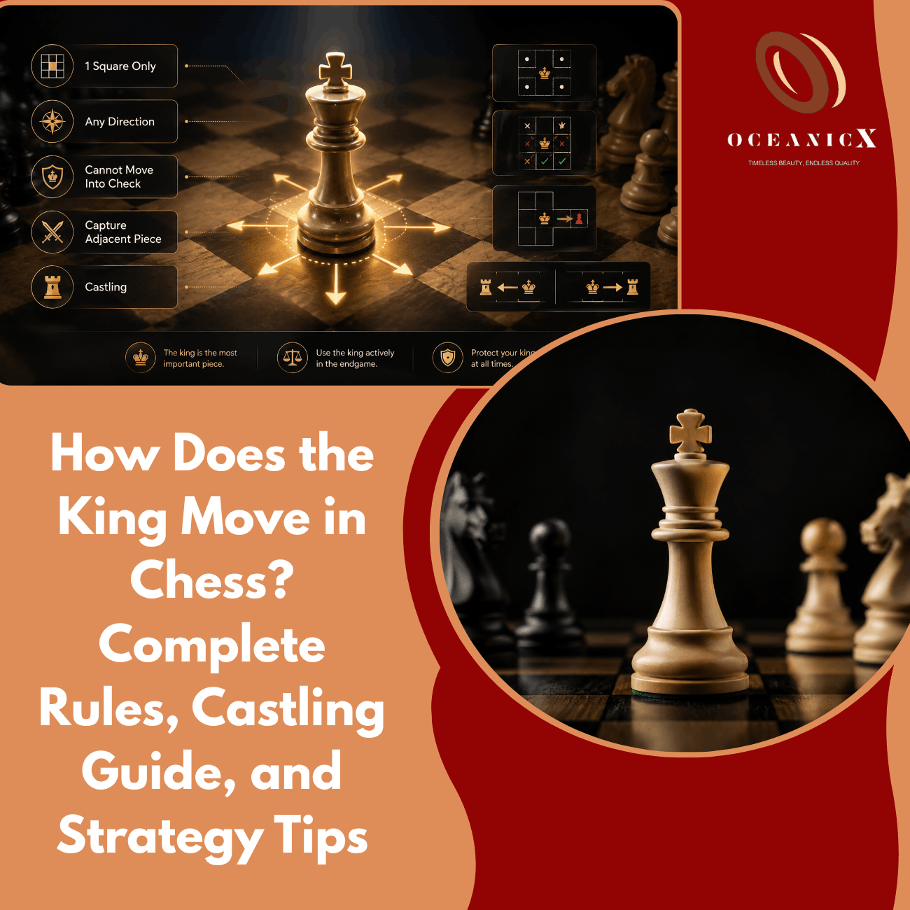 How Does the King Move in Chess Complete Rules, Castling Guide, and Strategy Tips