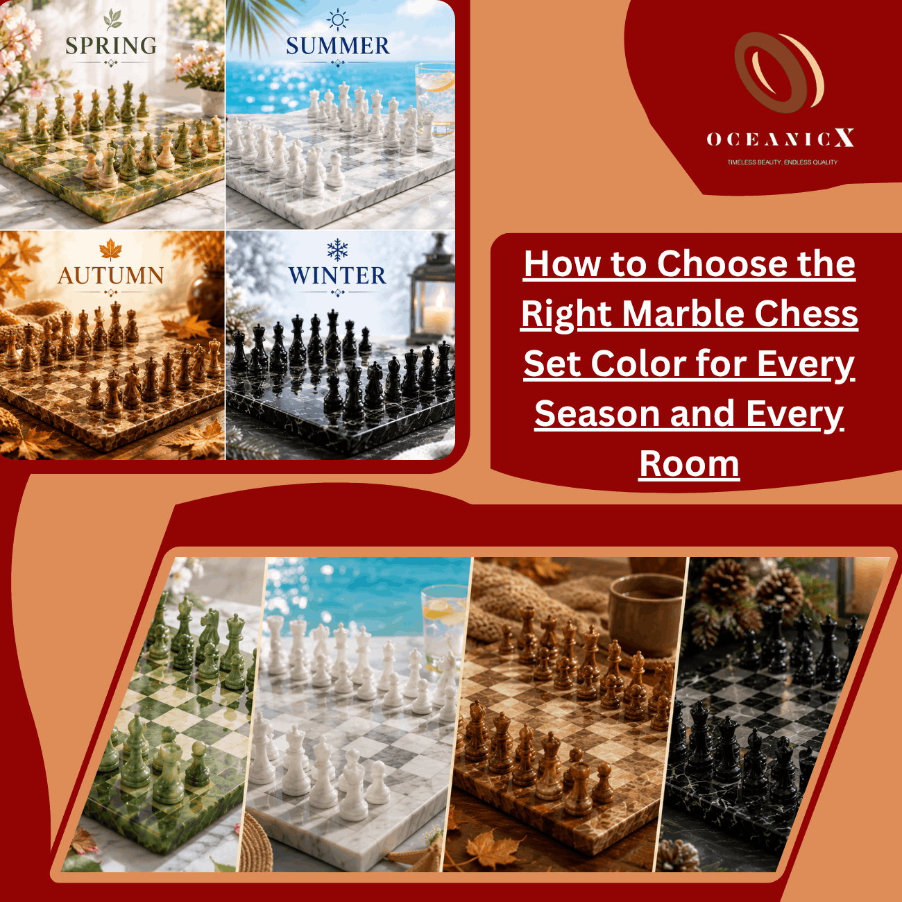 How to Choose the Right Marble Chess Set Color for Every Season and Every Room