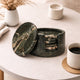 Premium Black Zebra Round Marble Coaster (Set of 6)