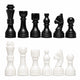 Black and White Chess Pieces for 12 to 16 Inches Board