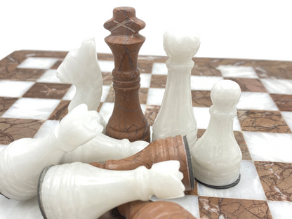 Copy of High Quality Handmade Marina White Chess Pieces Only for 12 to 16 Inches Board