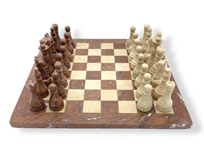 Elegant 12 Inches Marble Chess Set Marina Verona