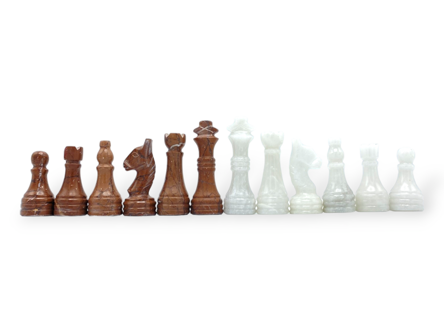 Copy of High Quality Handmade Marina White Chess Pieces Only for 12 to 16 Inches Board