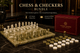 Premium Marble Chess and Checkers Bundle