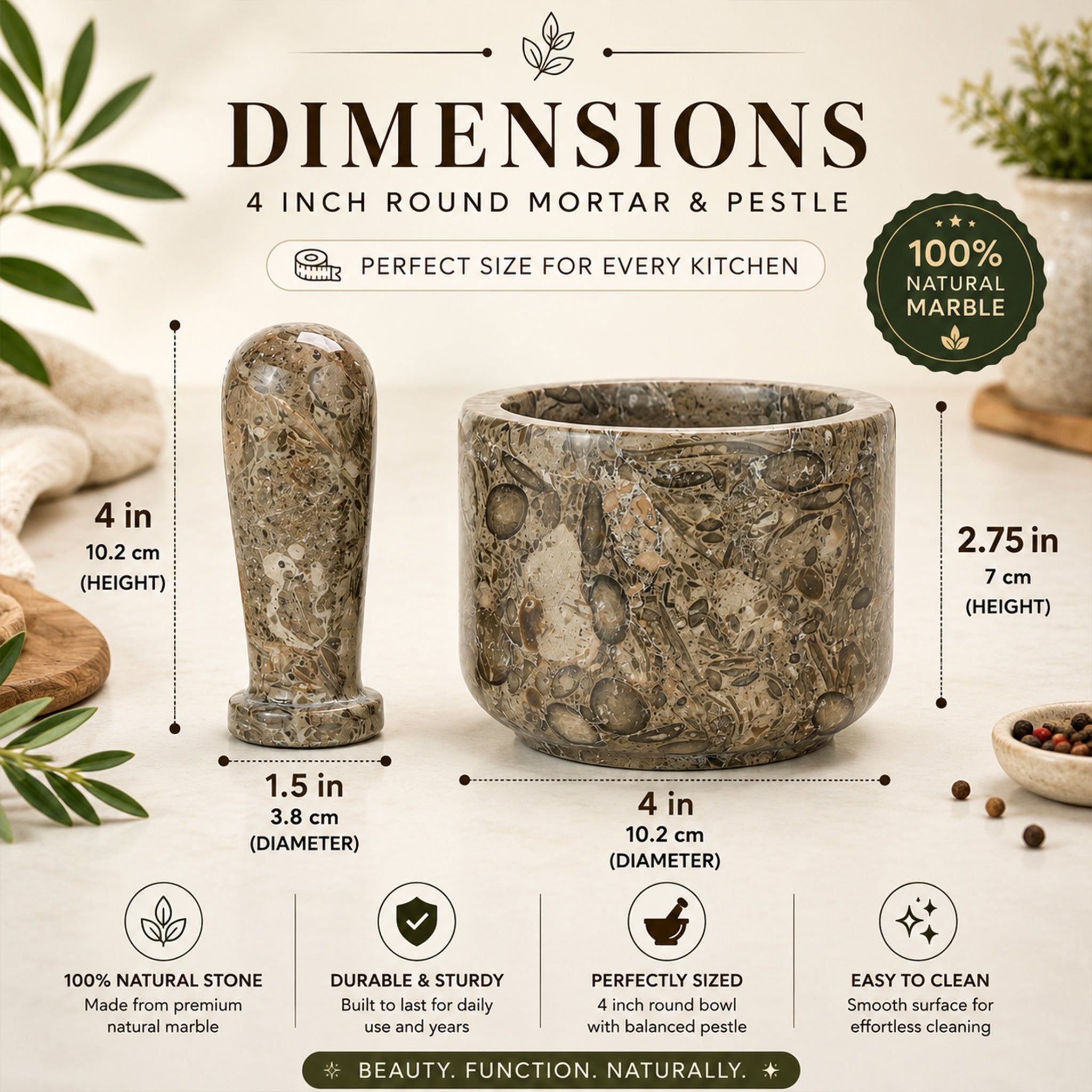 Oceanic Mortar And Pestle
