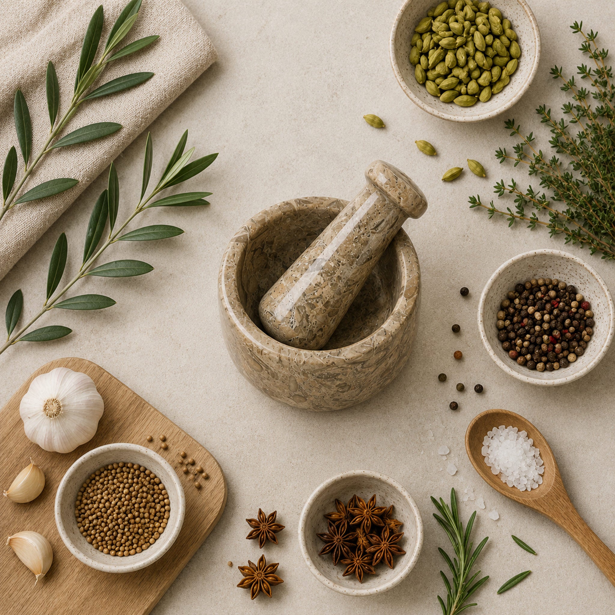 Oceanic Mortar And Pestle - 4 inch