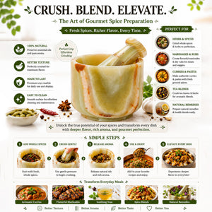 Green Onyx Mortar And Pestle (4 inch) - Guide