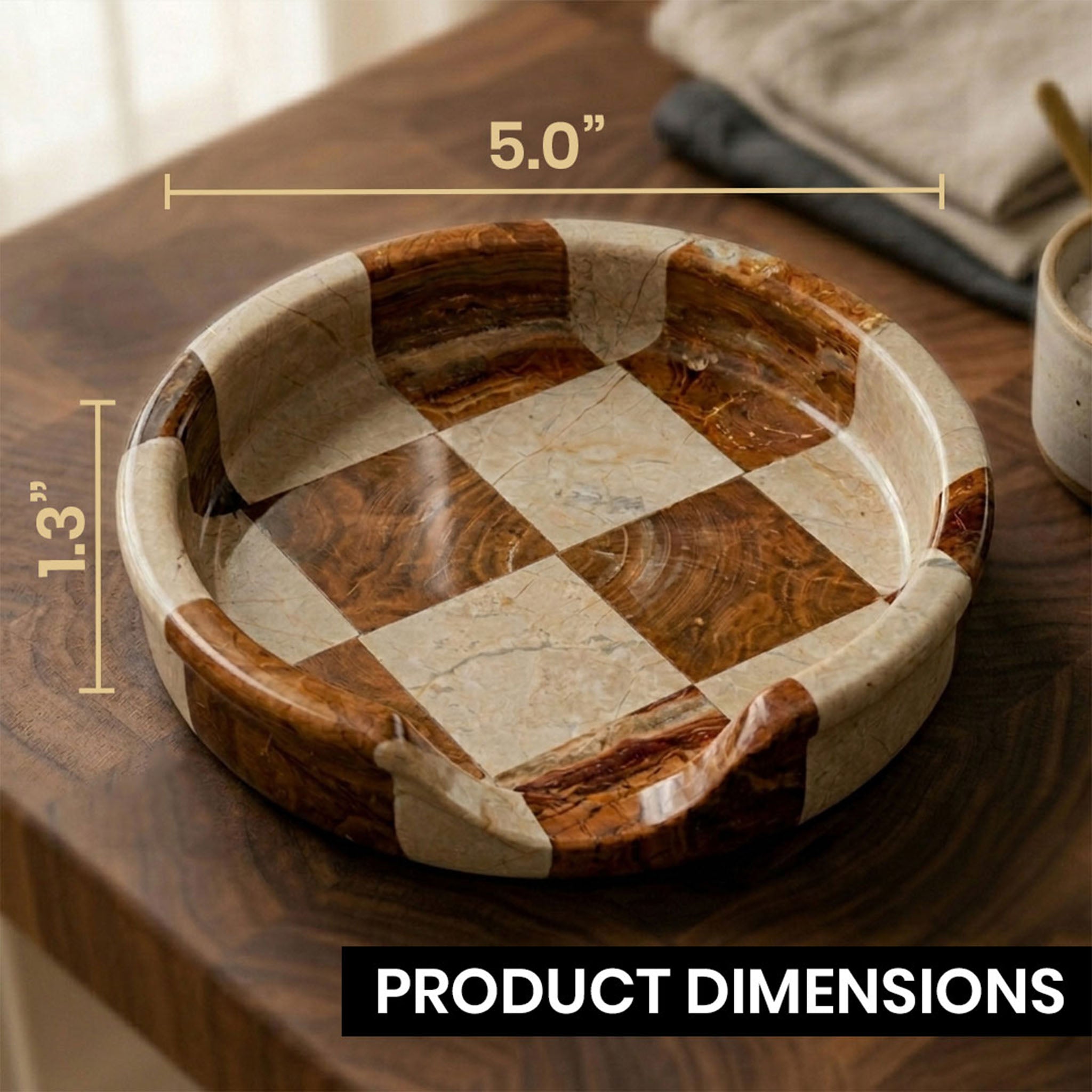 Verona Brown Marble Spoon Rest