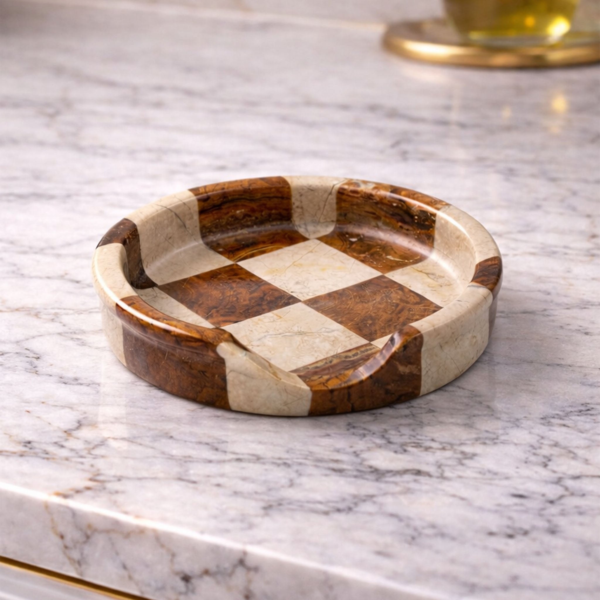Verona & Brown Marble Spoon Rest