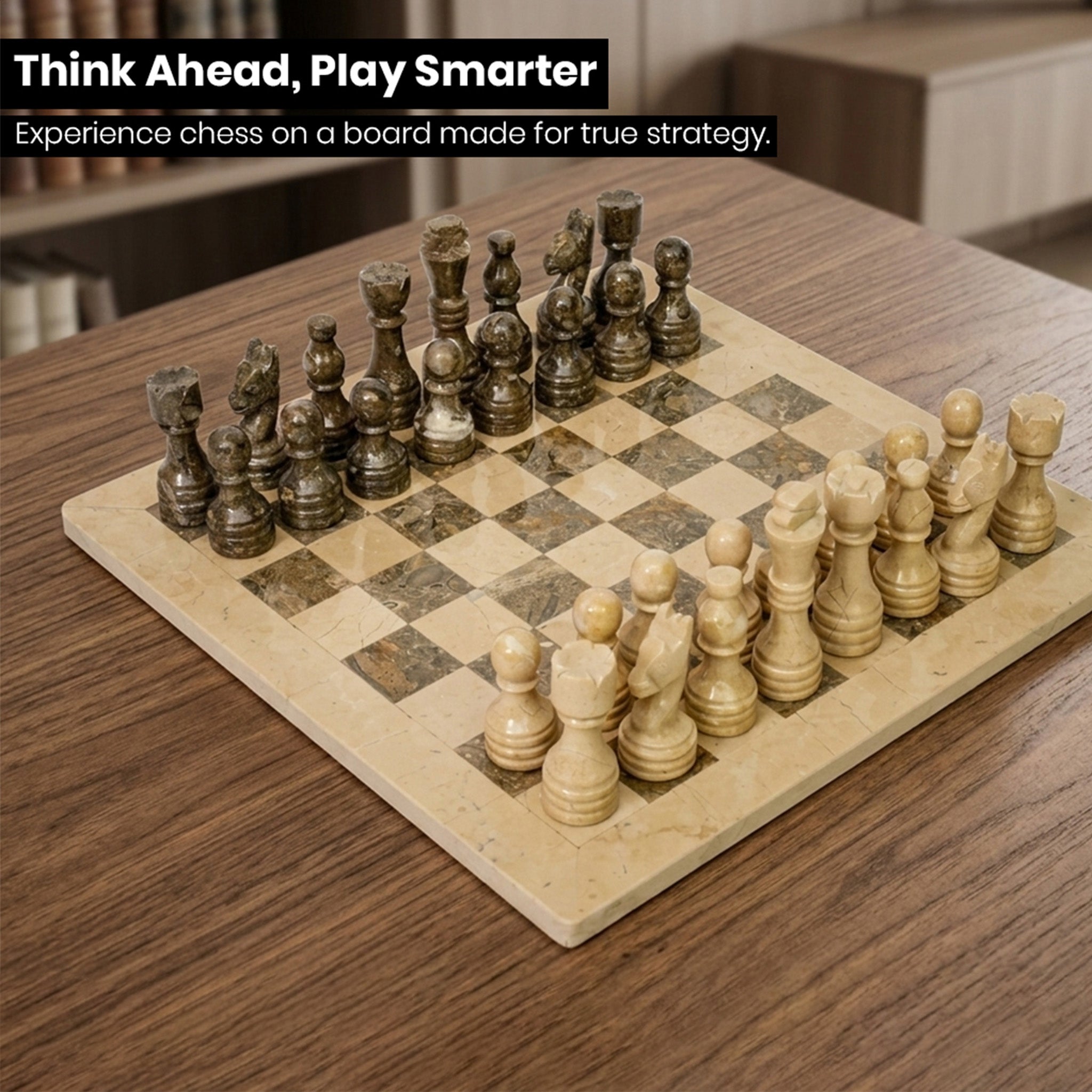 Verona and Grey Marble Chess Set