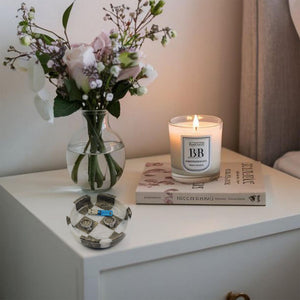 White & Grey Marble Spoon Rest - Checkered Style