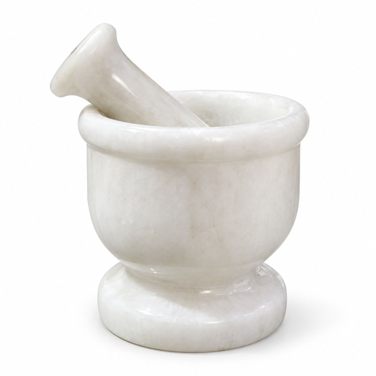 White Marble Mortar and Pestle Set (2.5 Inch)