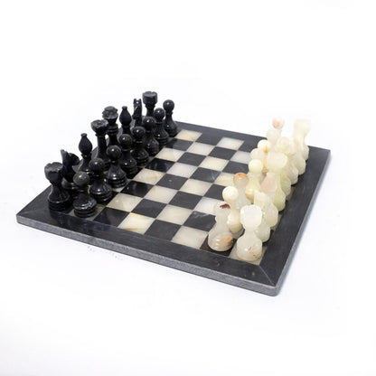 luxury Black Onyx Chess Set 12 Inches