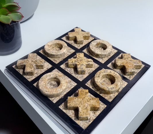 Elegant Marble Tic Tac Toe Board Game